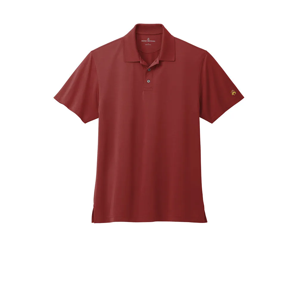 Brooks Brothers® Mesh Pique Performance Polo - Rich Red