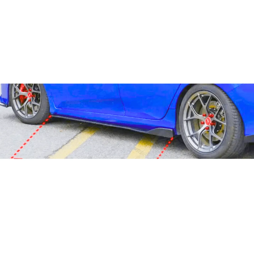 Carbon Fiber Print Side Skirts Extension Fits BMW 2000-2025 All Year Model