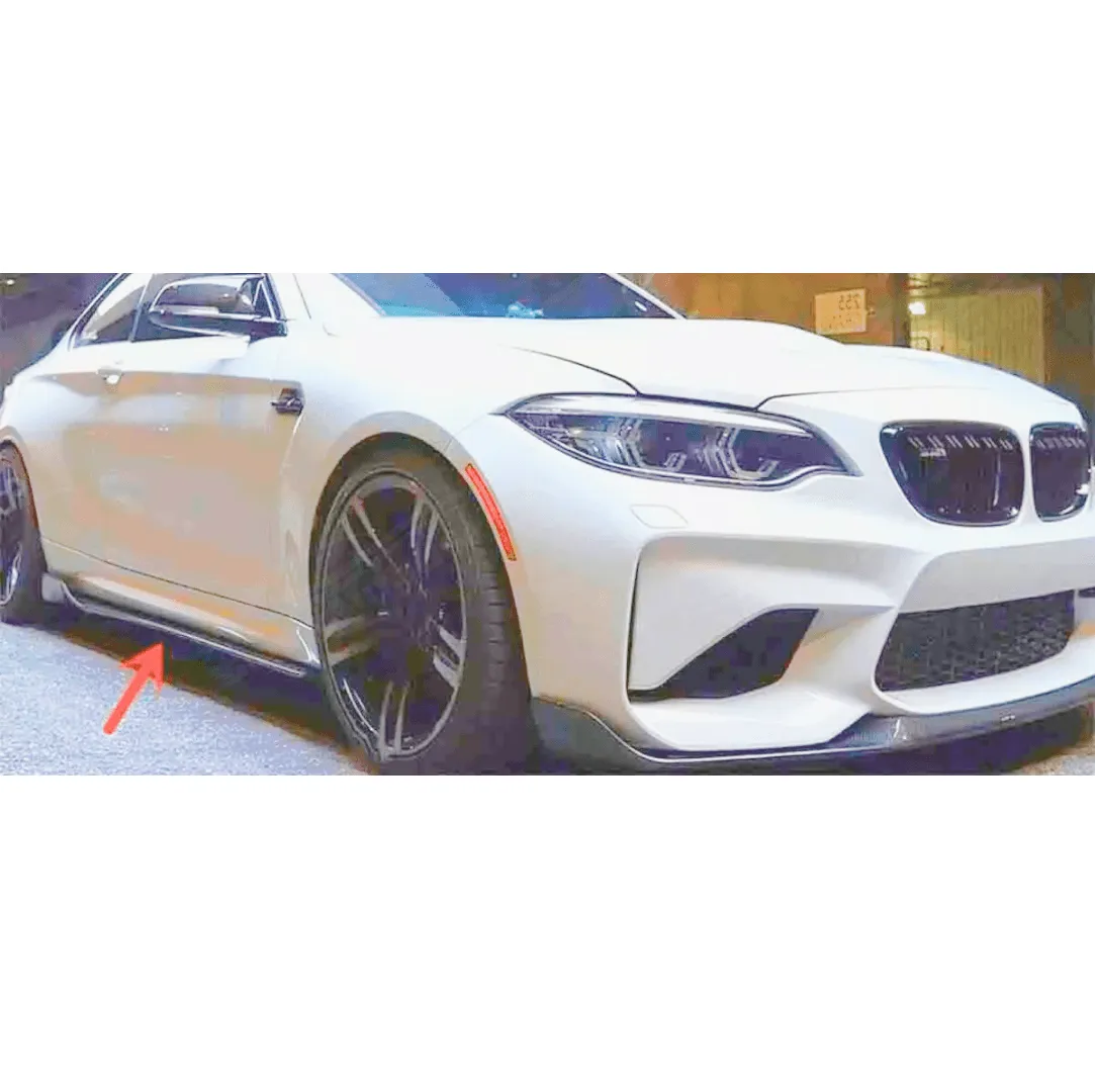 Carbon Fiber Print Side Skirts Extension Fits BMW 2000-2025 All Year Model