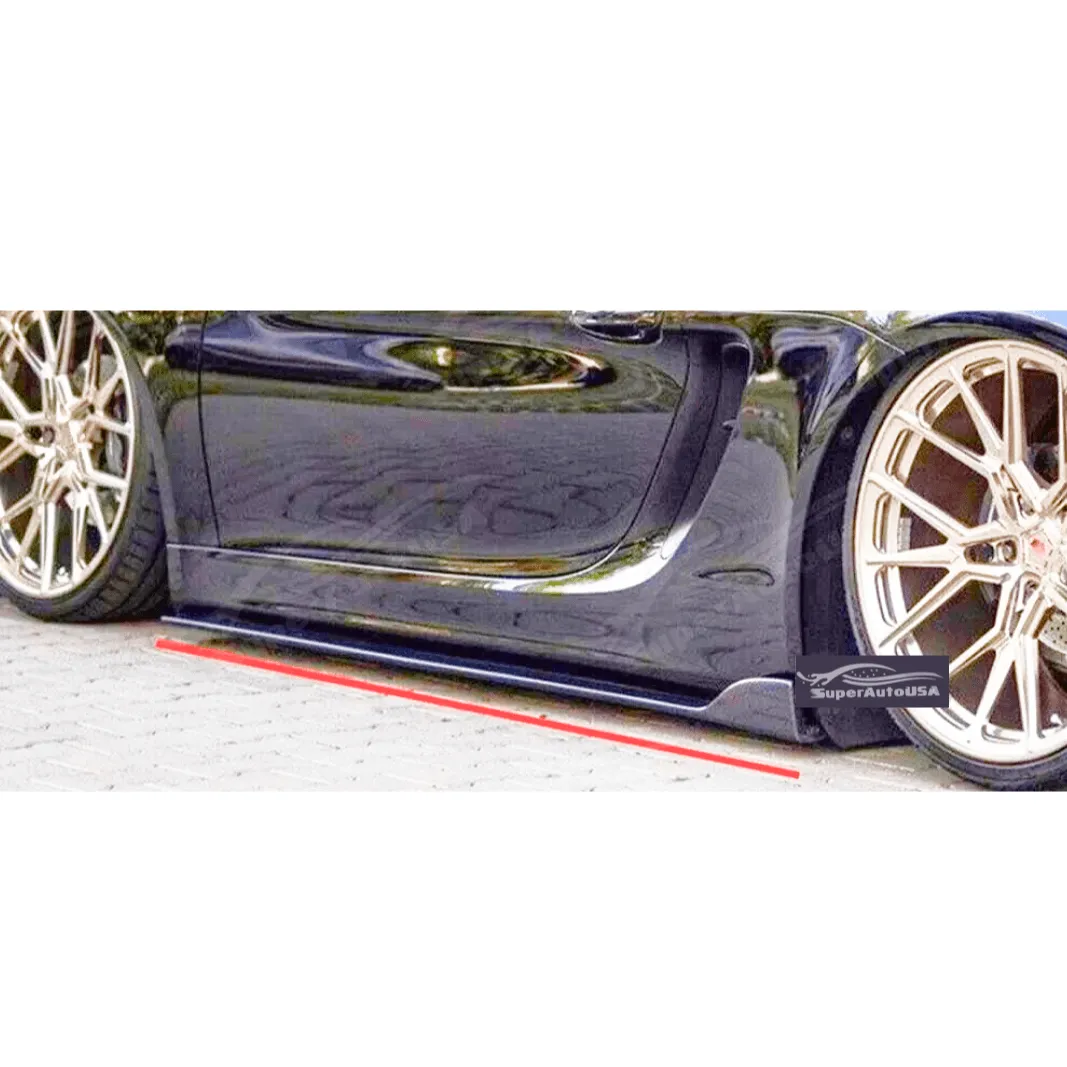 Carbon Fiber Print Side Skirts Extension Fits BMW 2000-2025 All Year Model