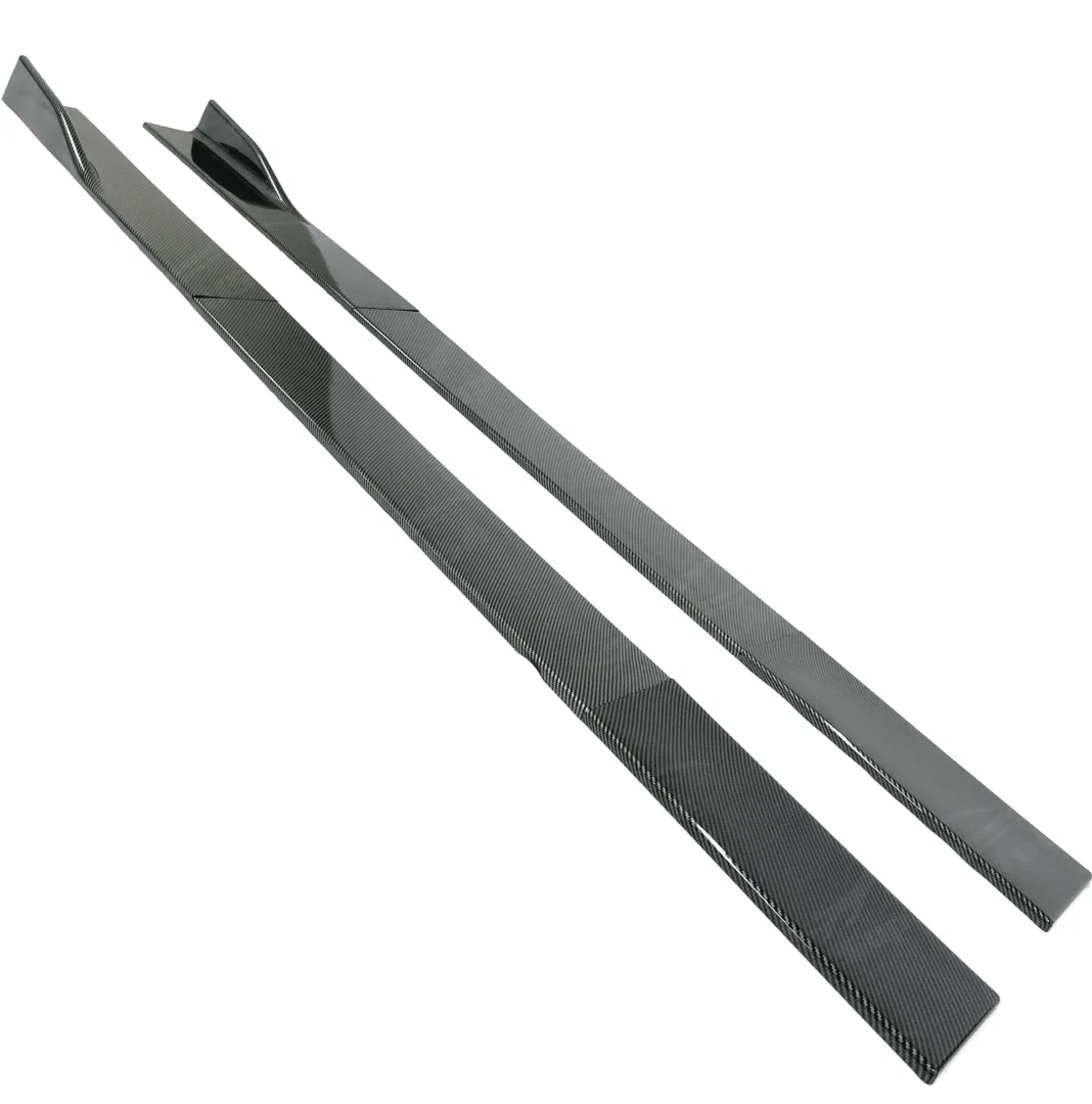 Carbon Fiber Print Side Skirts Extension Fits BMW 2000-2025 All Year Model