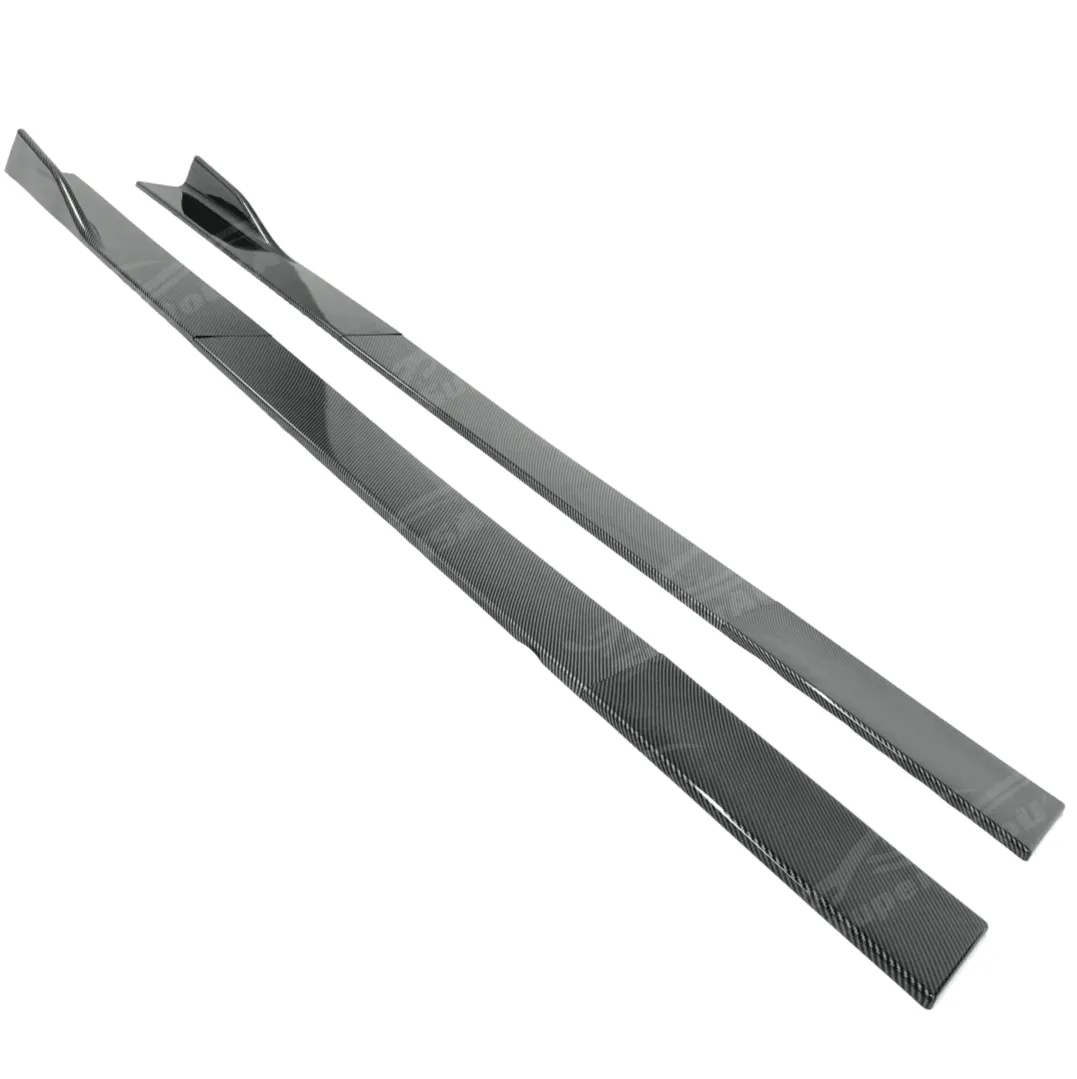 Carbon Fiber Print Side Skirts Extension Fits BMW 2000-2025 All Year Model
