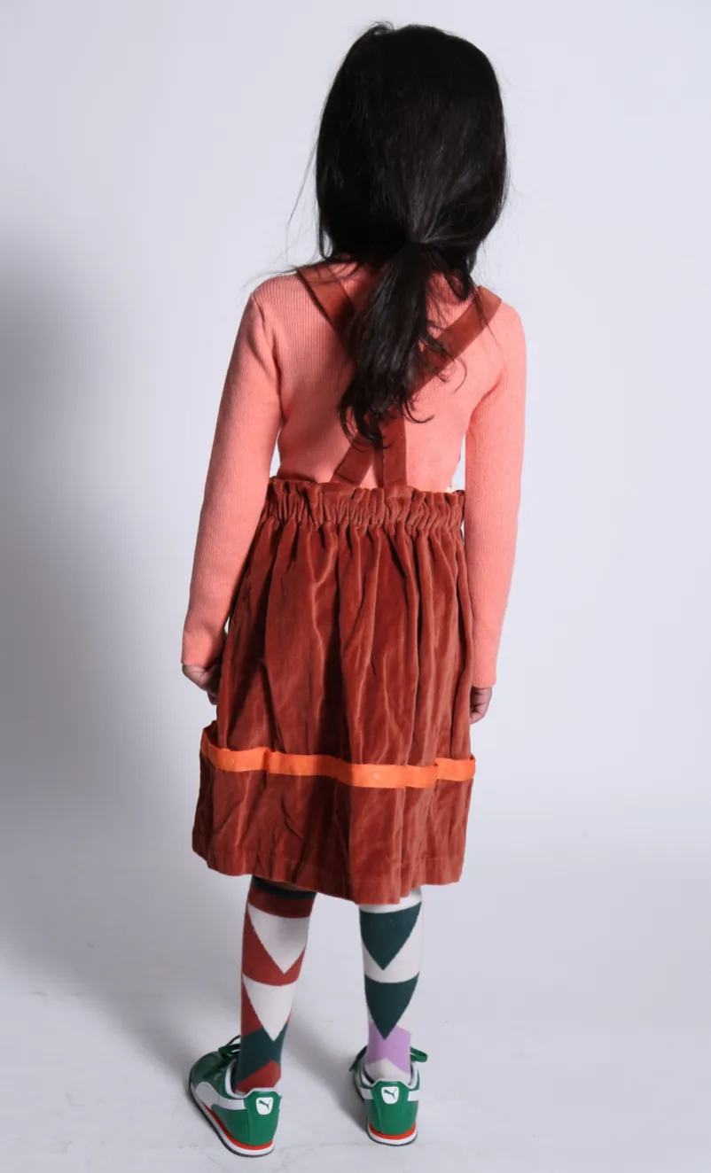 DUNGAREE CONVERTIBLE SKIRT