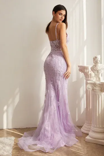 Elegant Evening Dress Beaded Sleeveless Mermaid Dress Prom Dresses
