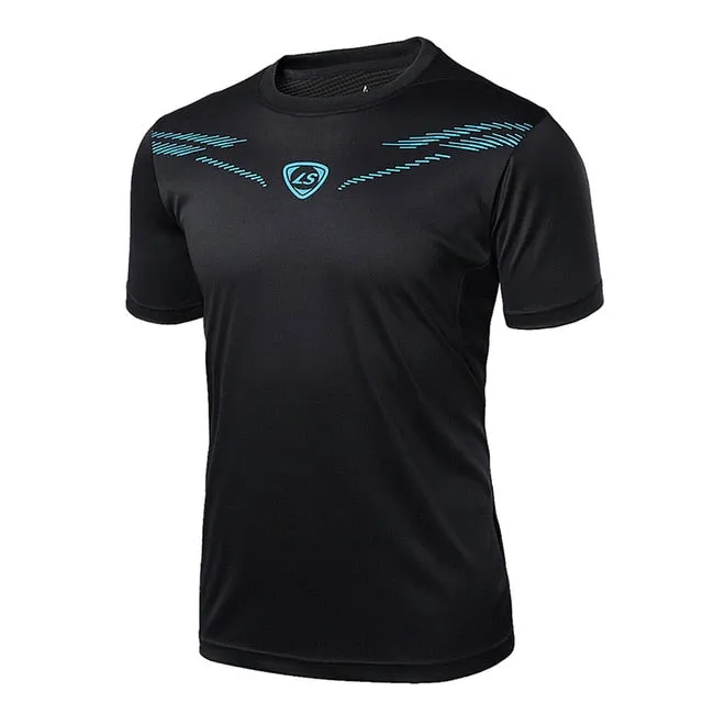 FANNAI Men T Shirt Sport Tops Tees Quick Dry Fitness Gym t shirt Men's Running Shirts Short sleeve Jerseys Sportswear Workout