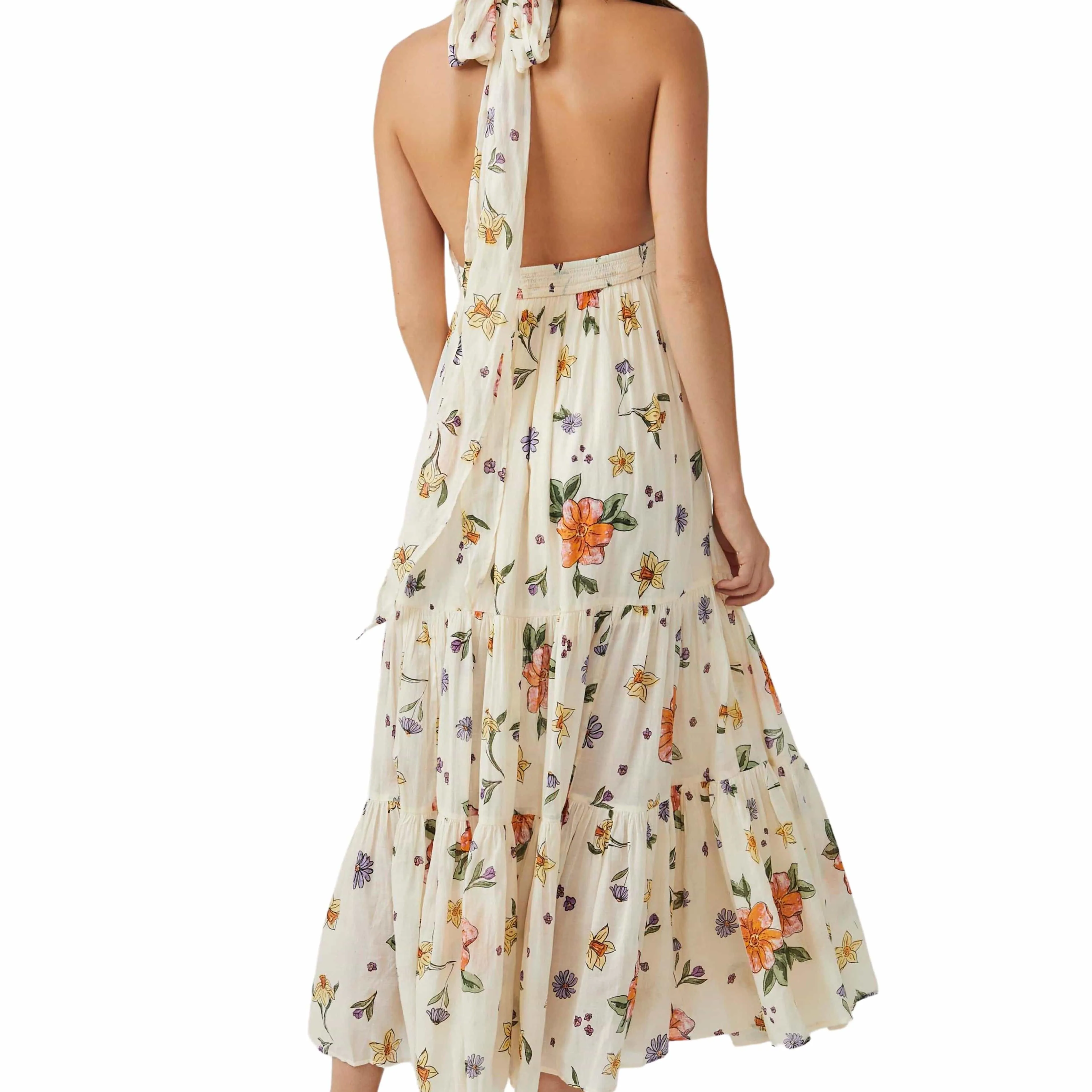 Free People Luna Convertible Maxi Ivory Combo