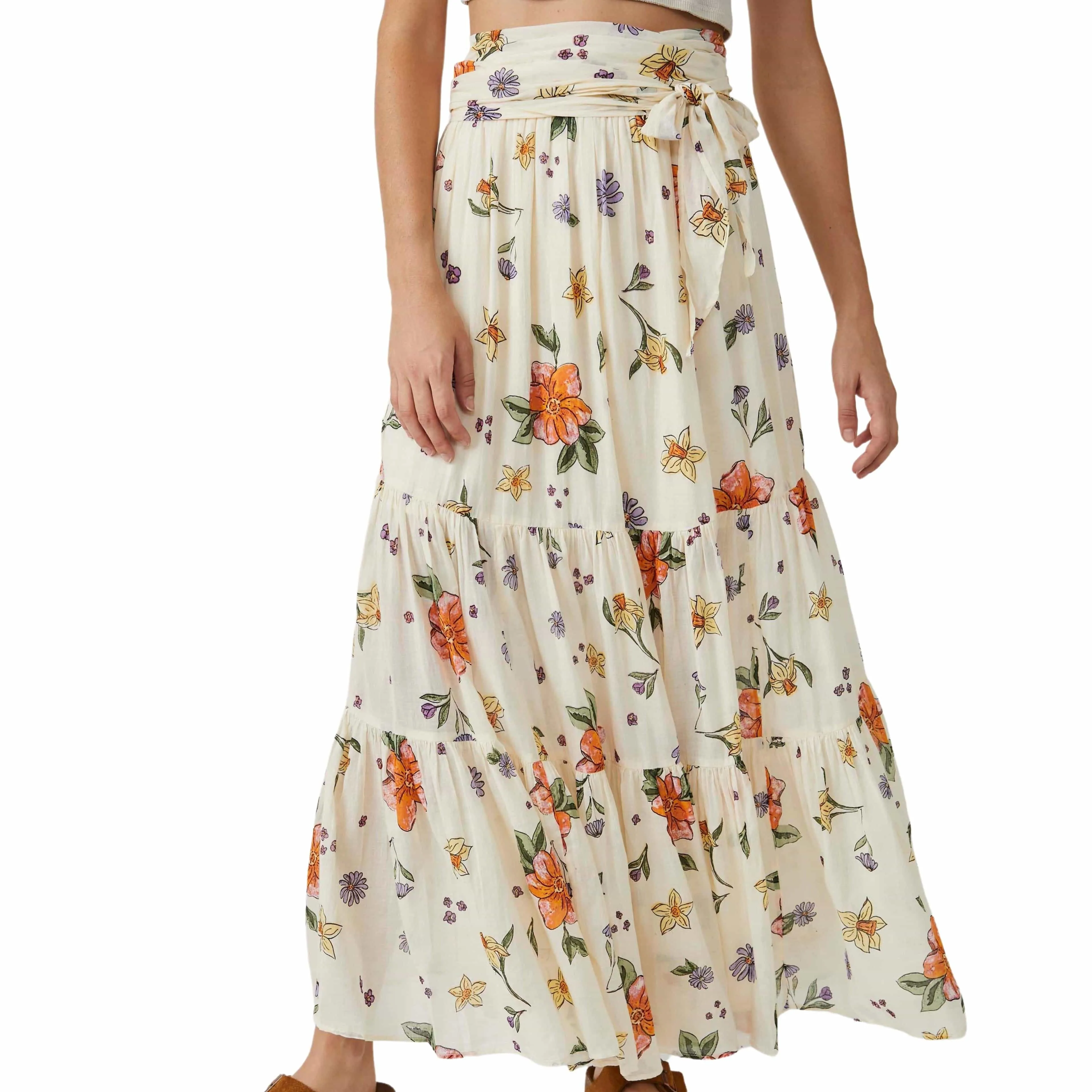 Free People Luna Convertible Maxi Ivory Combo