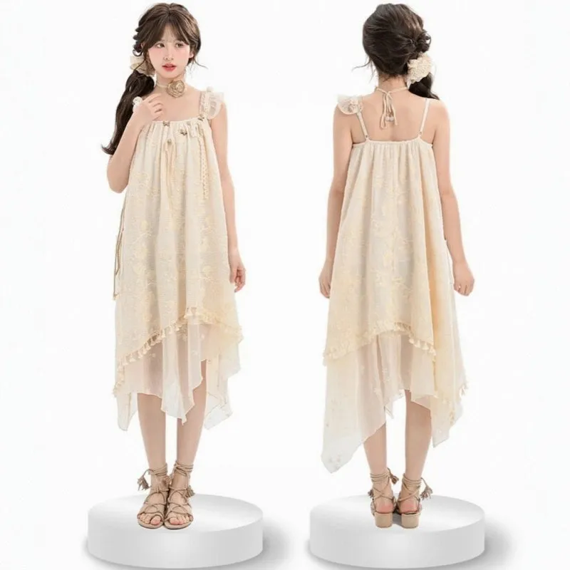 French Jacquard Lace Patchwork Dress