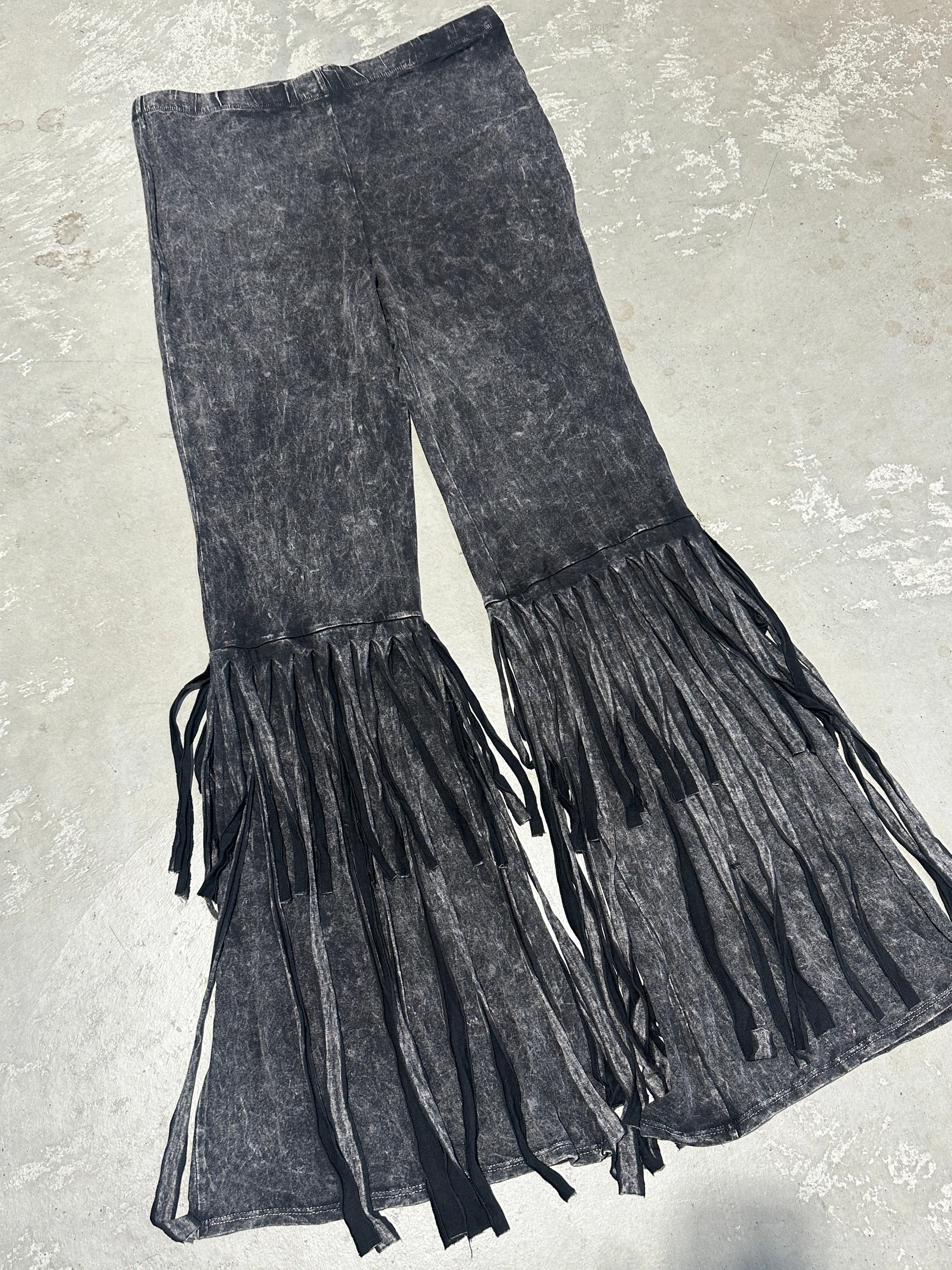 Fringed Acid Wash Flares