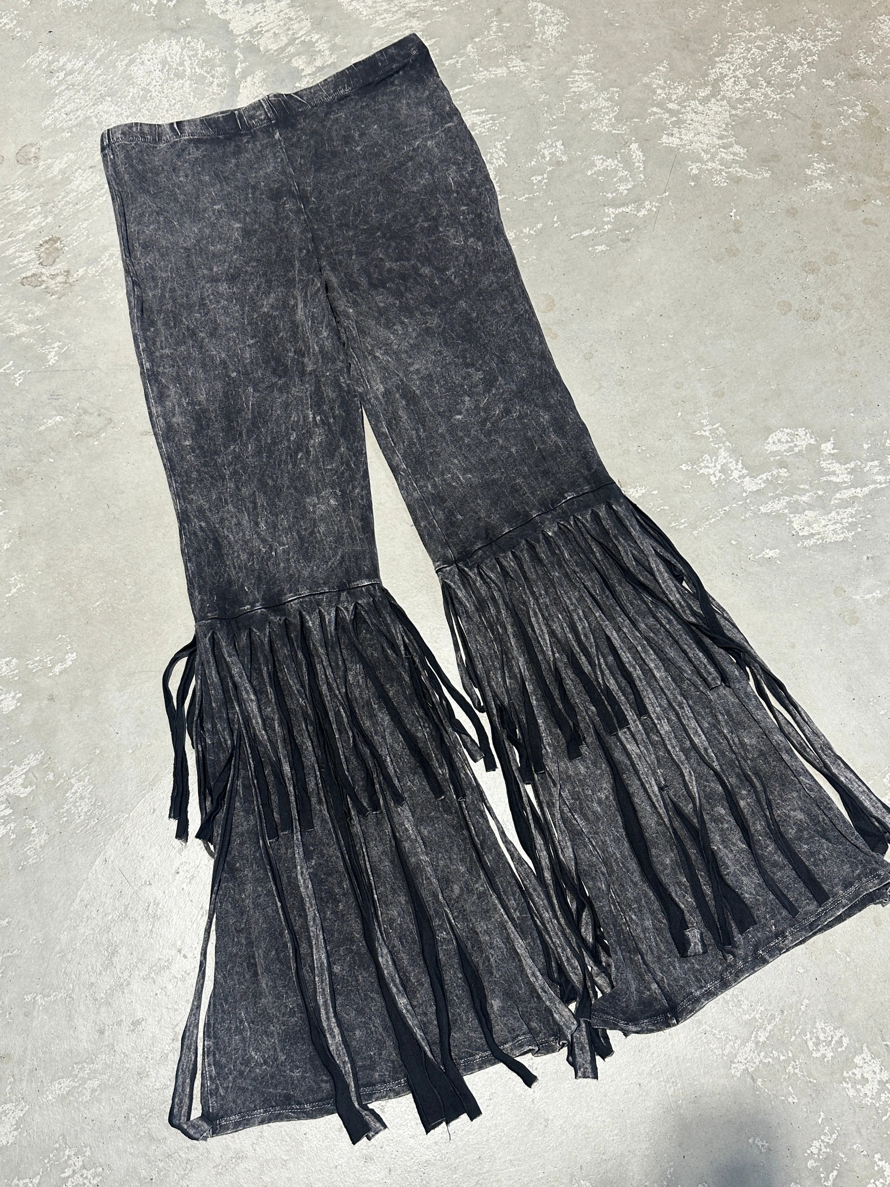Fringed Acid Wash Flares