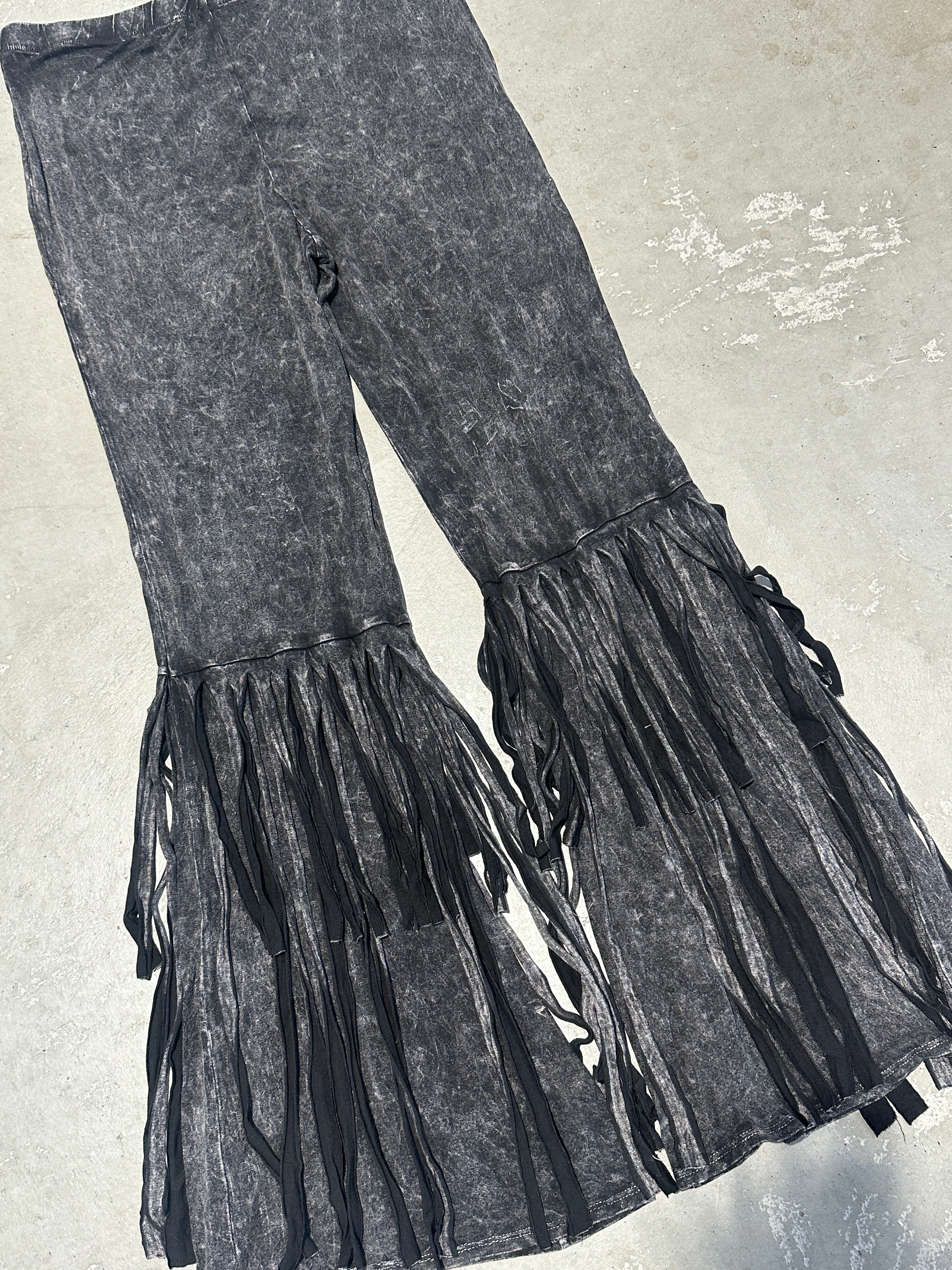 Fringed Acid Wash Flares