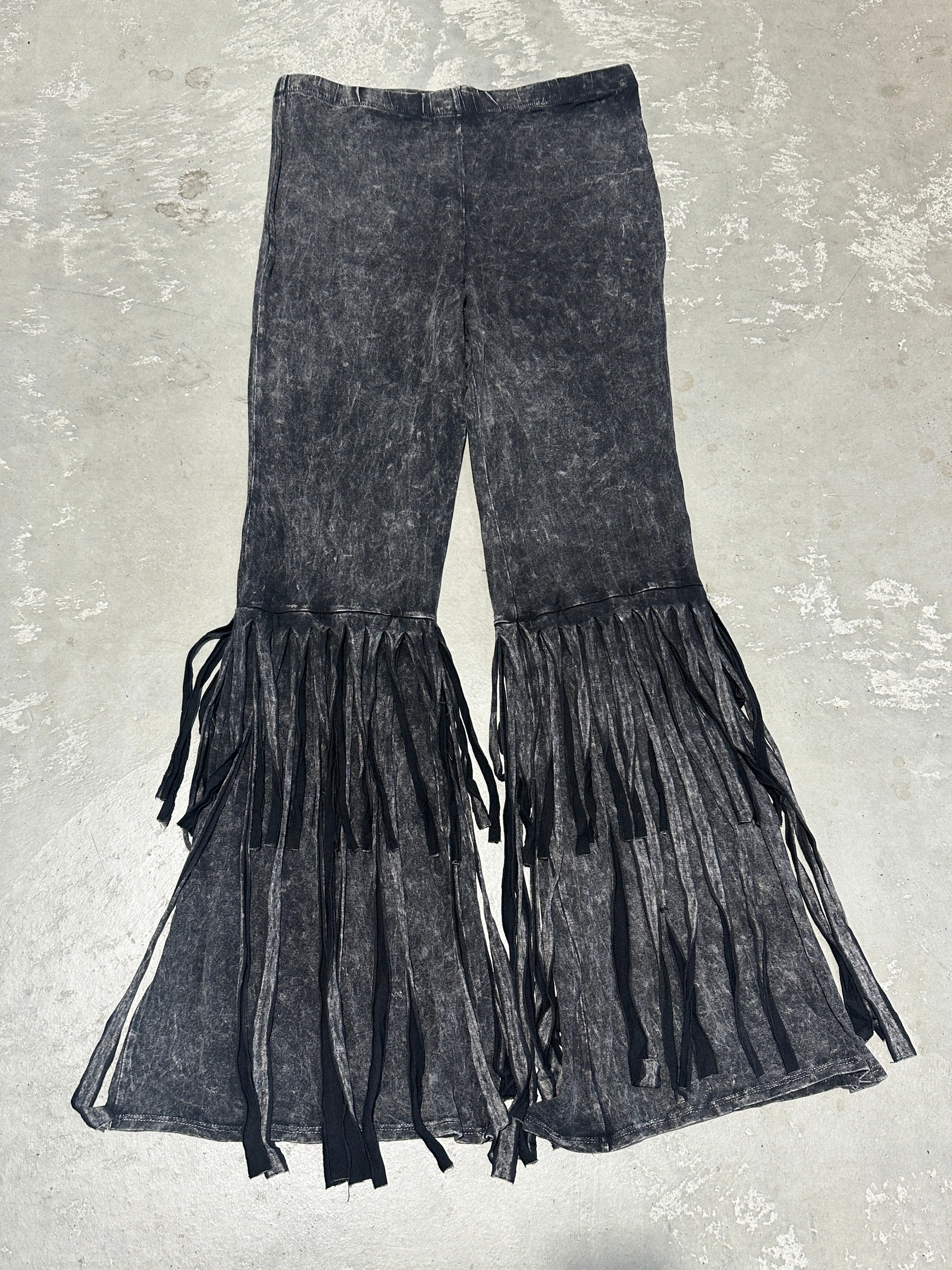 Fringed Acid Wash Flares
