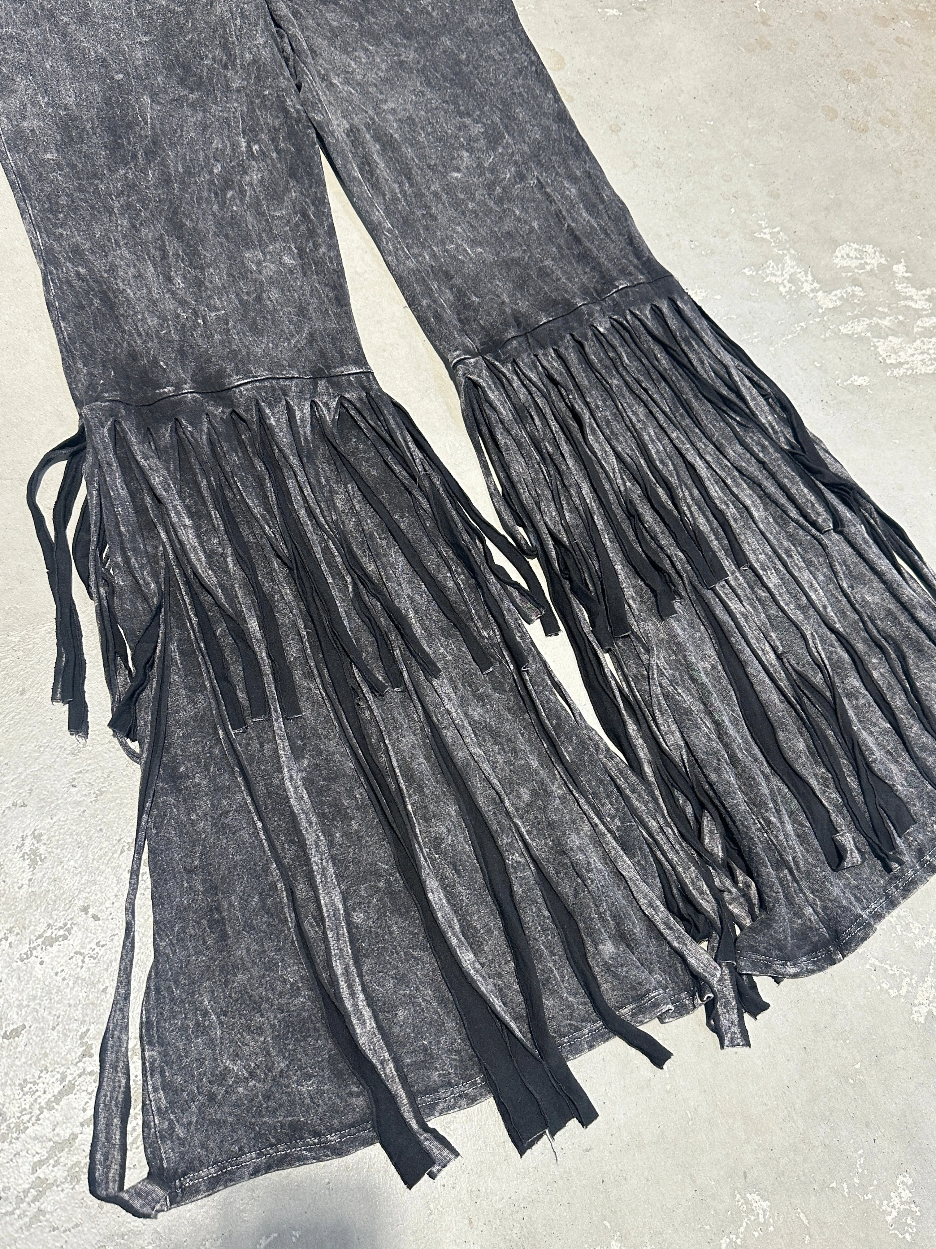 Fringed Acid Wash Flares