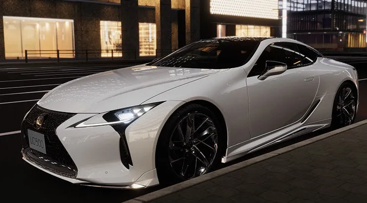 Genuine Lexus Japan 2018-2024 LC Factory Painted Front Spoiler Kit with Chrome Garnish