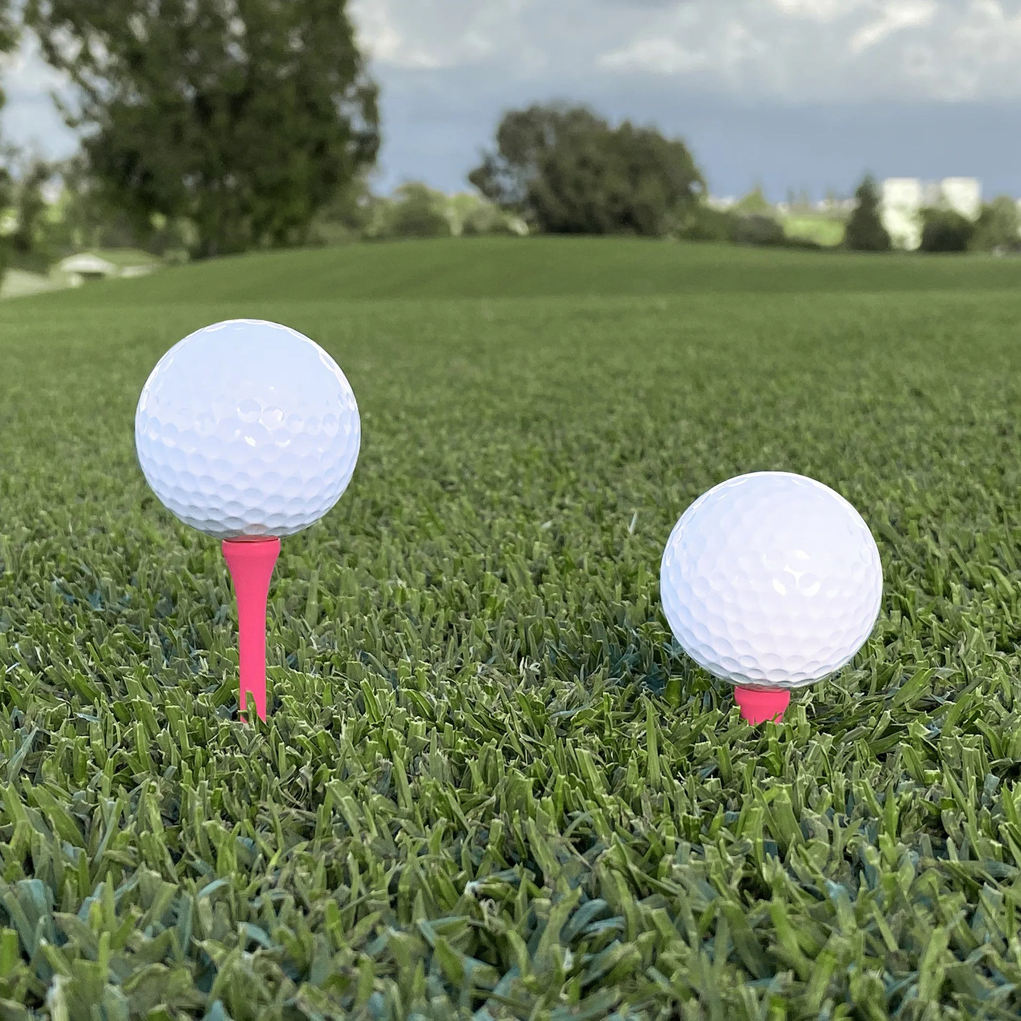 GoSports 2.75" Premium Wooden Golf Tees - Pink