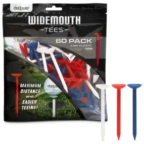 GoSports 3.25" Widemouth Plastic Golf Tees