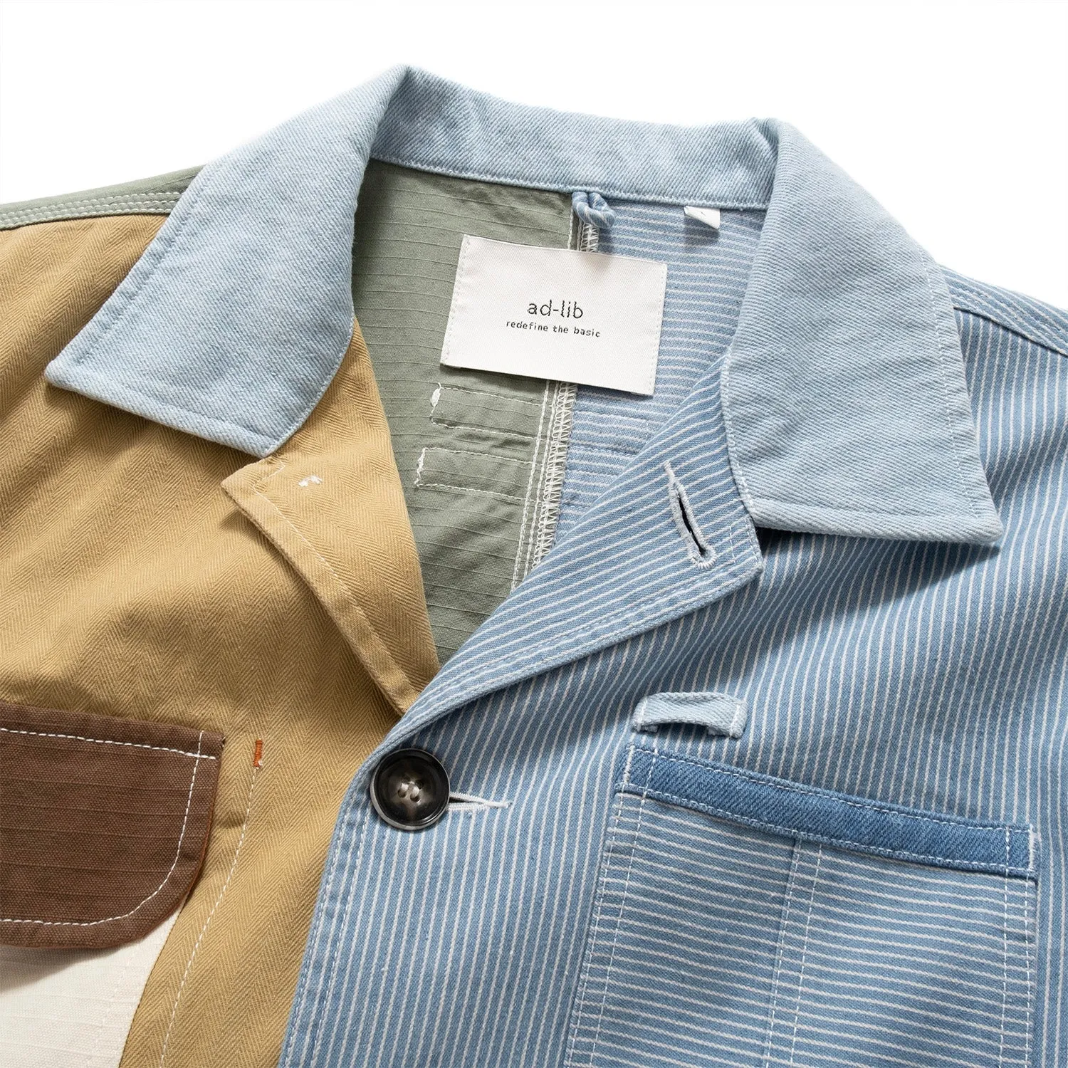 (JK349) Crazy Patch Work Jacket