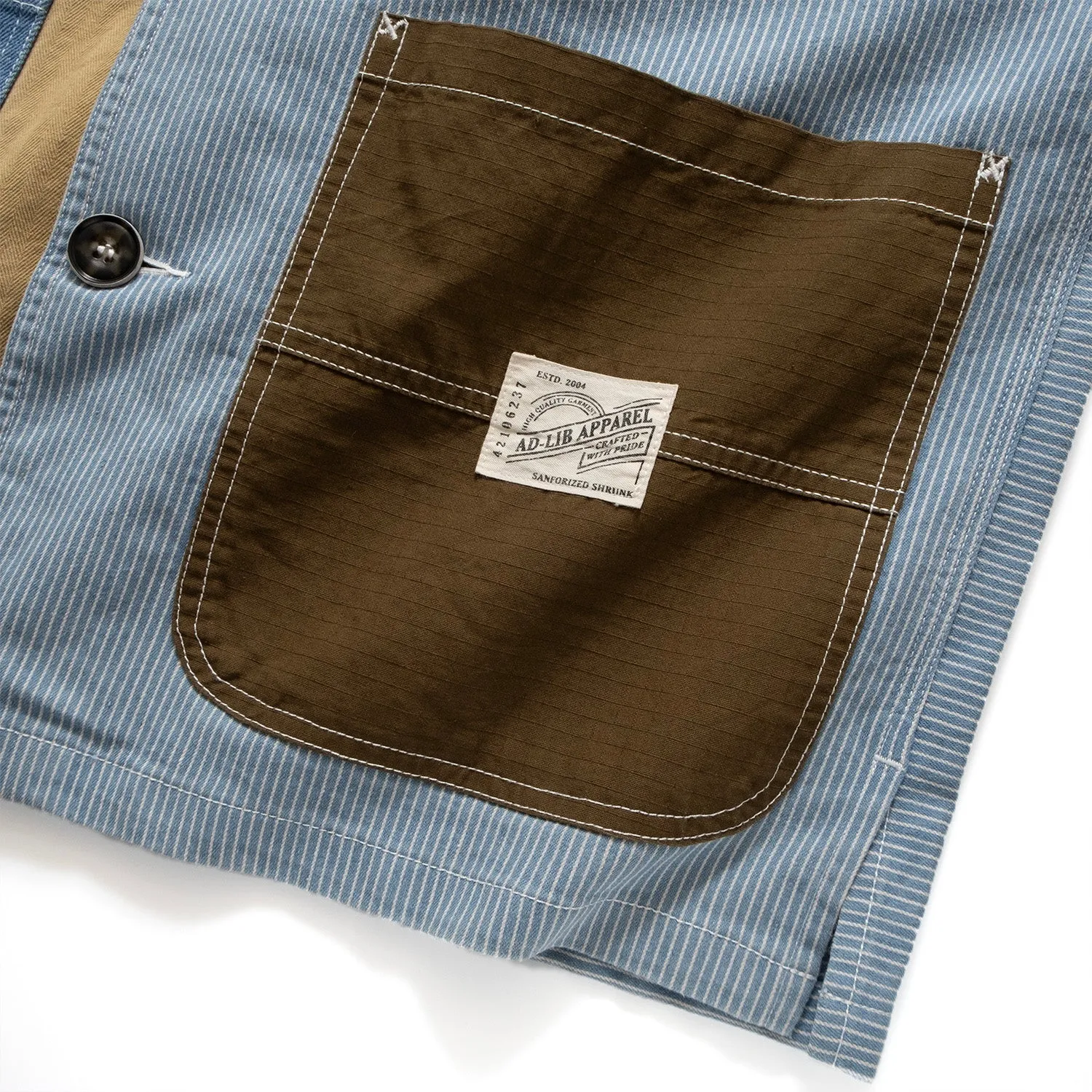 (JK349) Crazy Patch Work Jacket
