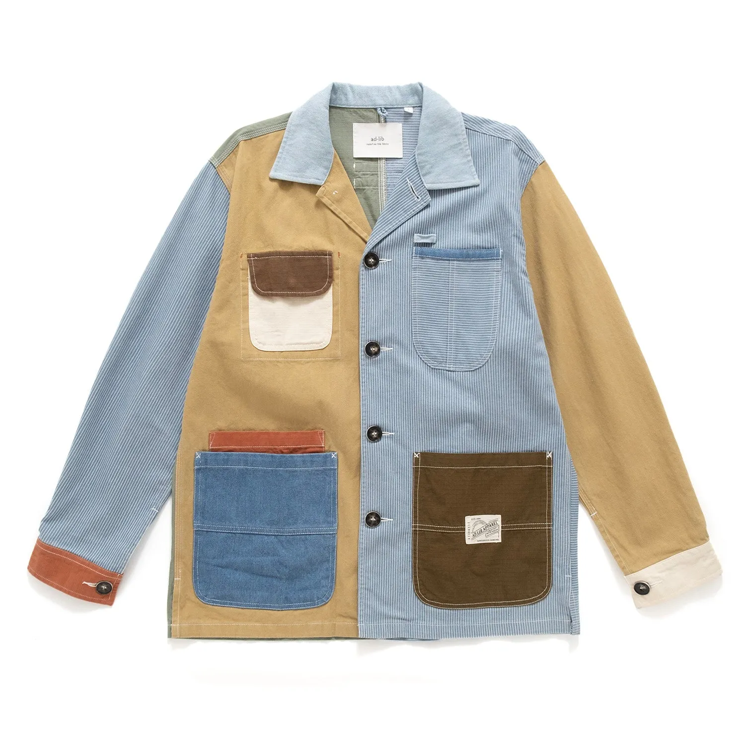 (JK349) Crazy Patch Work Jacket