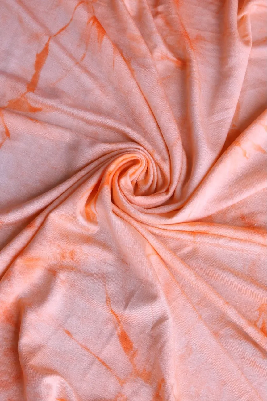 Orange Creamsicle Tie Dye Baby French Terry