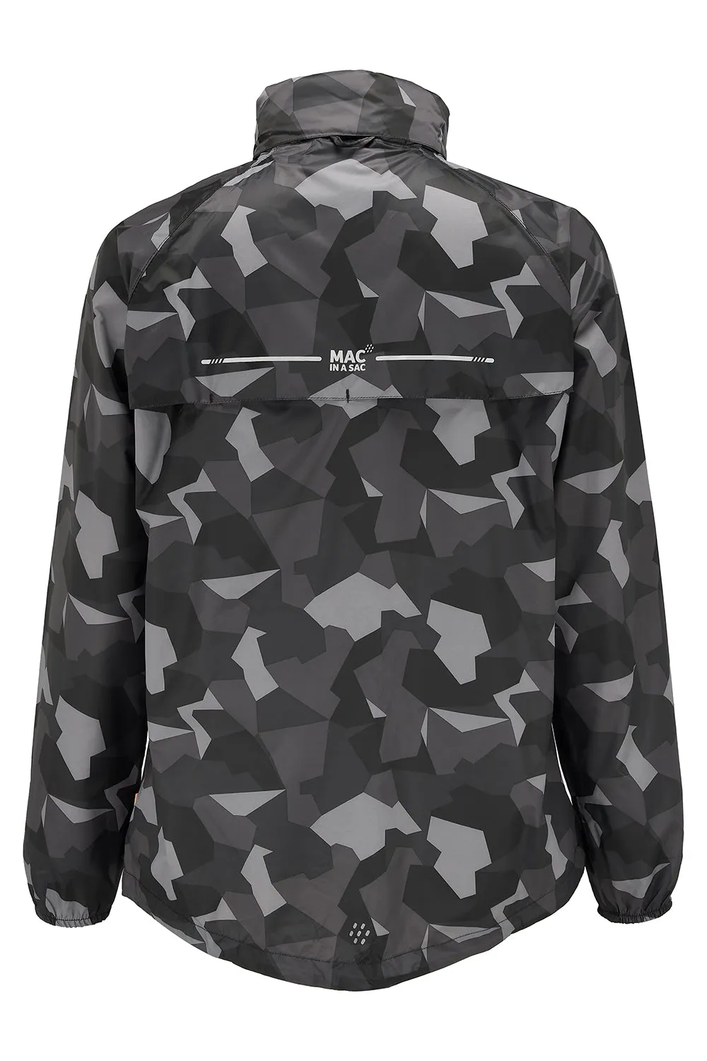 Origin Packable Waterproof Jacket - Black Camo Tonal Zip