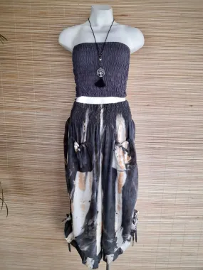 PANT KRISHNA New Tie Dye Black/ Copper