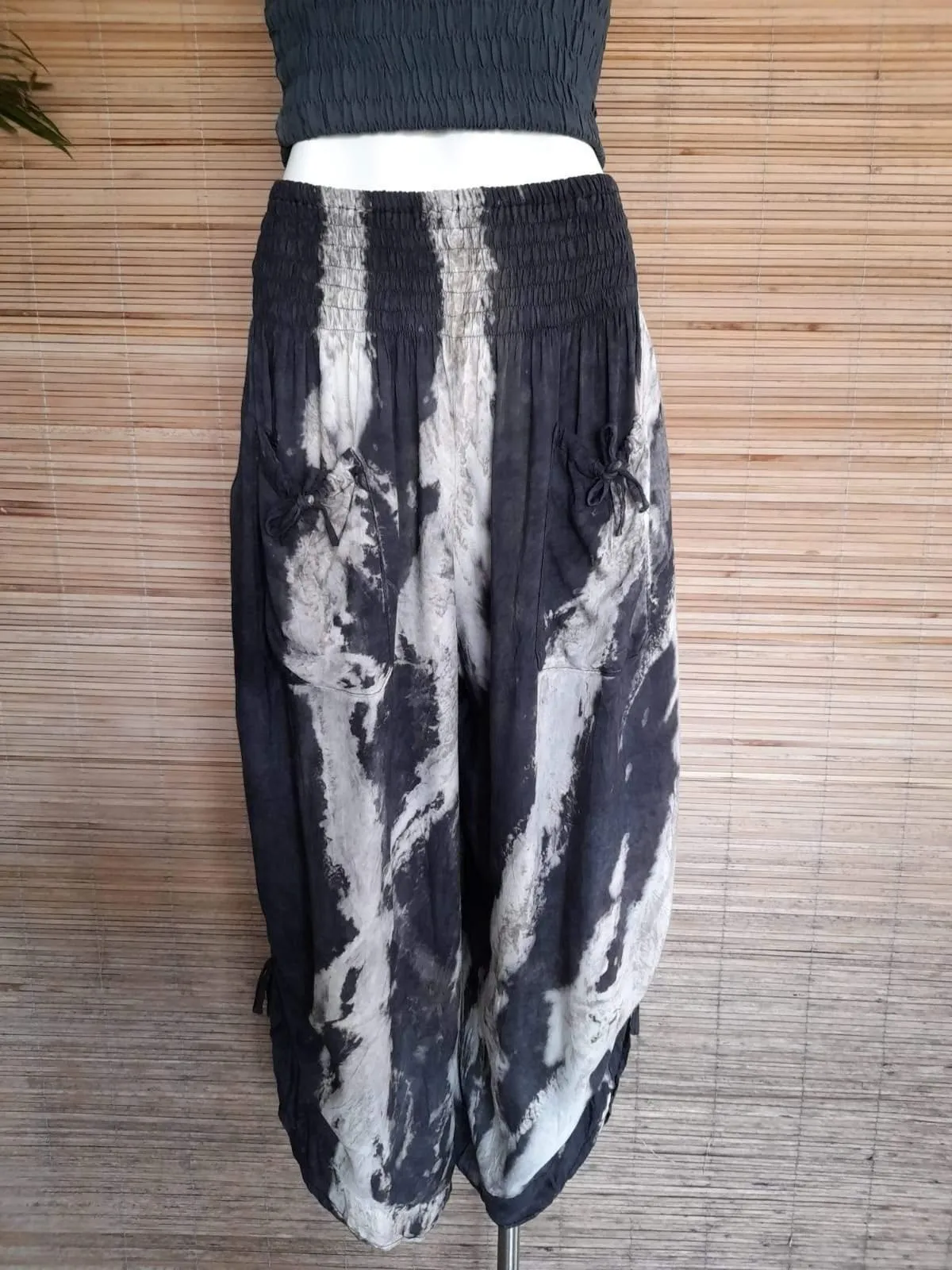 PANT KRISHNA New Tie Dye Black/ Sand