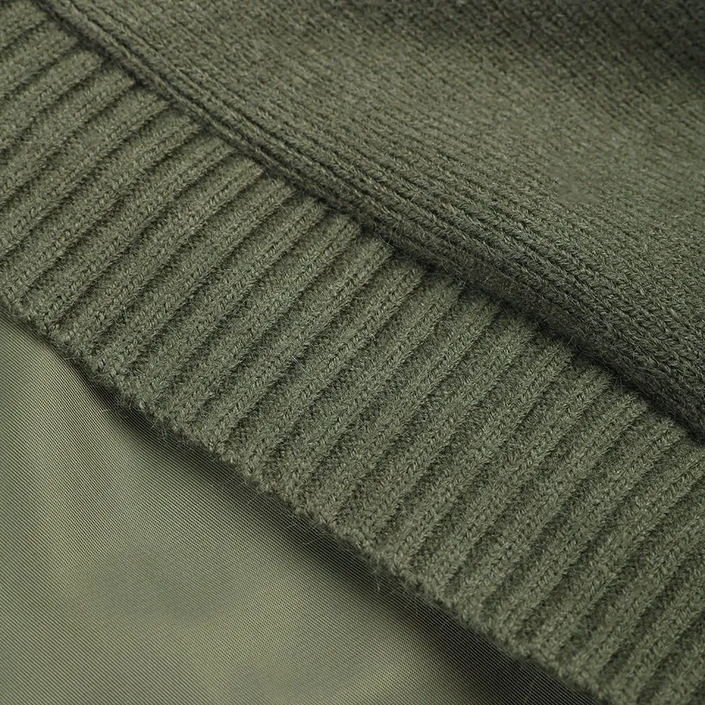 Pre Order:  Mock-Up Two-Piece Spliced Knit Jacket