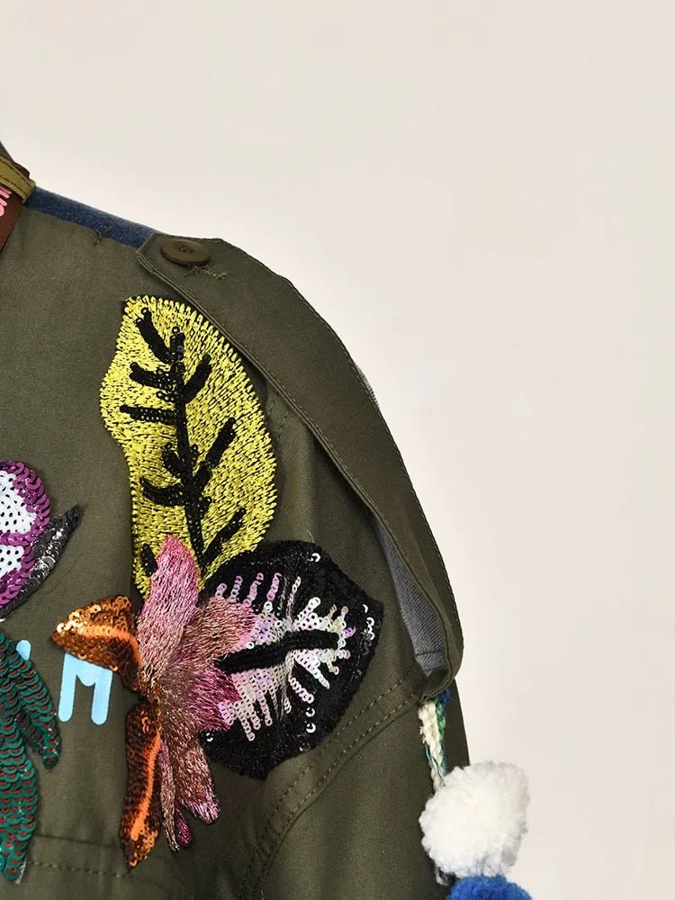 Pre Order:  Patches Sequins and Laces Collage Jacket - @modelnehemie