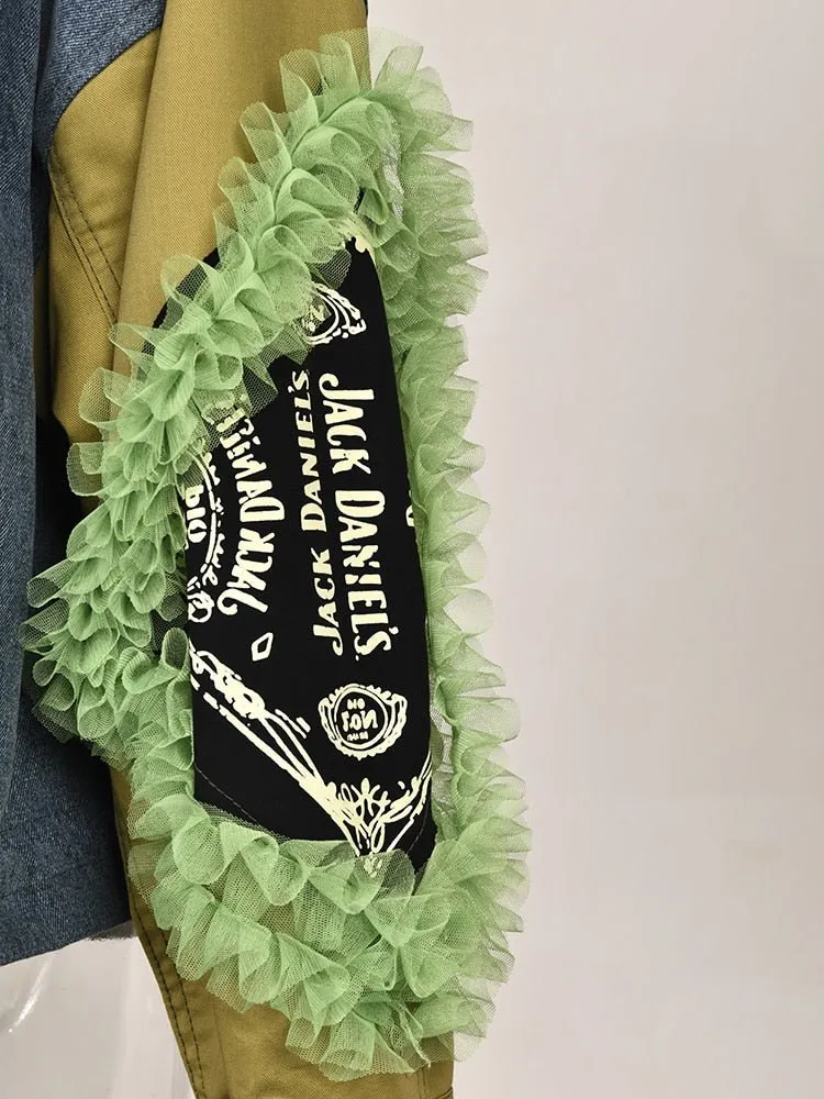 Pre Order:  Patches Sequins and Laces Collage Jacket