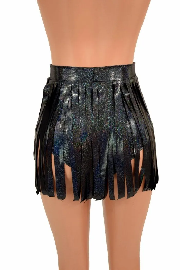 Siren 12" Gladiator Shorts in Black Holo