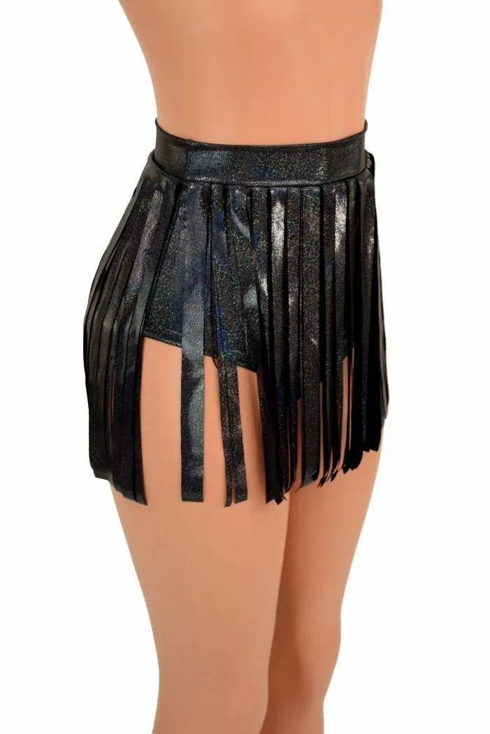Siren 12" Gladiator Shorts in Black Holo