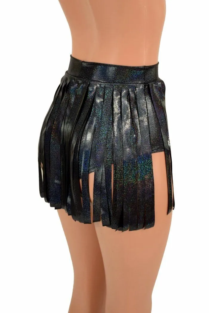 Siren 12" Gladiator Shorts in Black Holo