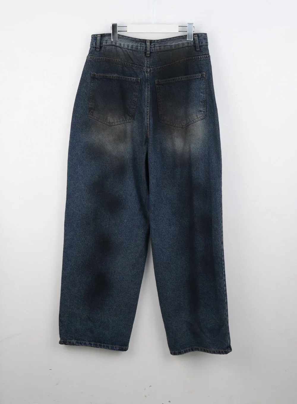 Tie-Dye Washed Wide Leg Jeans CS320