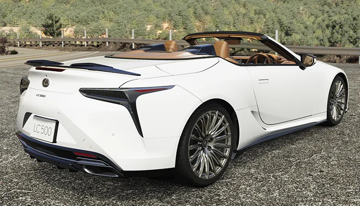 TRD JAPAN 2021-2024 Lexus LC 500 Convertible CFRP Carbon Aero Dynamics Cowling Kit
