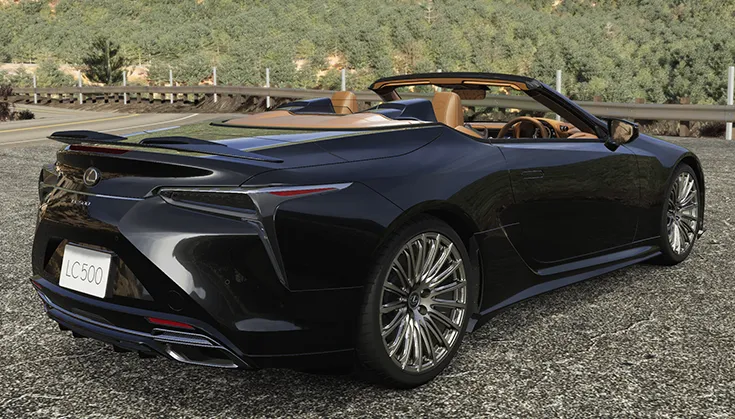 TRD JAPAN 2021-2024 Lexus LC 500 Convertible CFRP Carbon Aero Dynamics Rear Wing Spoiler Kit