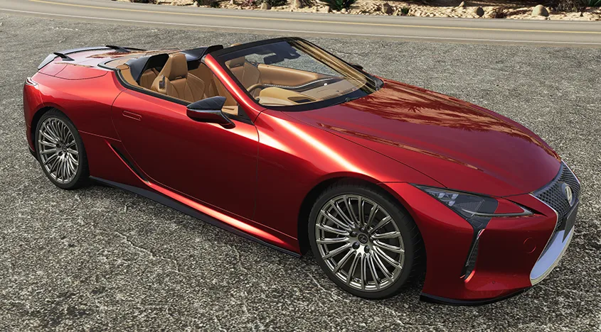 TRD JAPAN 2021-2024 Lexus LC 500 Convertible CFRP Carbon Aero Dynamics Rear Wing Spoiler Kit