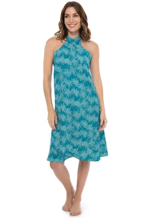 Women's Isla Convertible Wrap | Tahitian Teal Swaying Palms